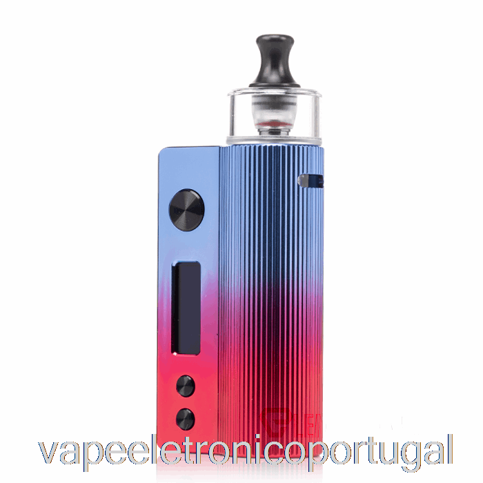Vape Eletrônico Vandy Vape Nox 60w Pod Kit Crepúsculo Azul Vermelho